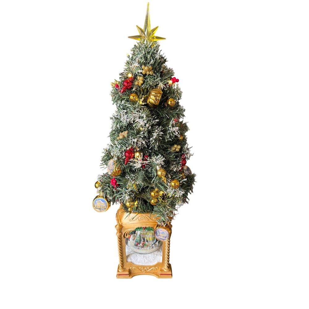 The Bradford Exchange Thomas Kinkade Snow-Kissed Holiday‎ Memories Tabletop Tree